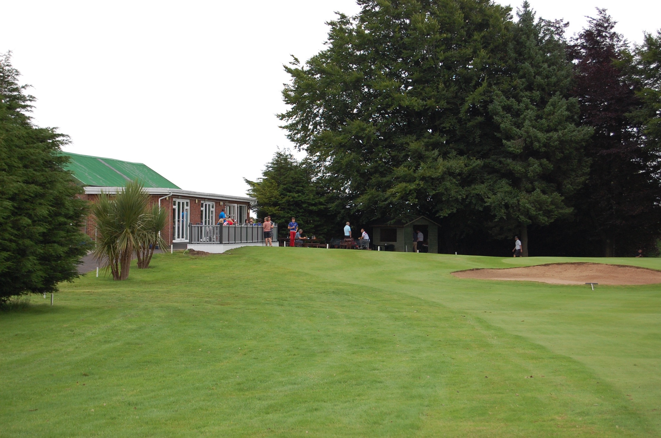 Bunker on golf course
